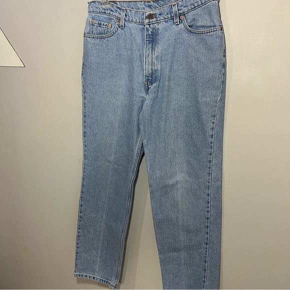 Vintage Levis Y2K Red Tab Straight Leg Mom Jeans Made in 1998 Tapered High Waist - Picture 12 of 17